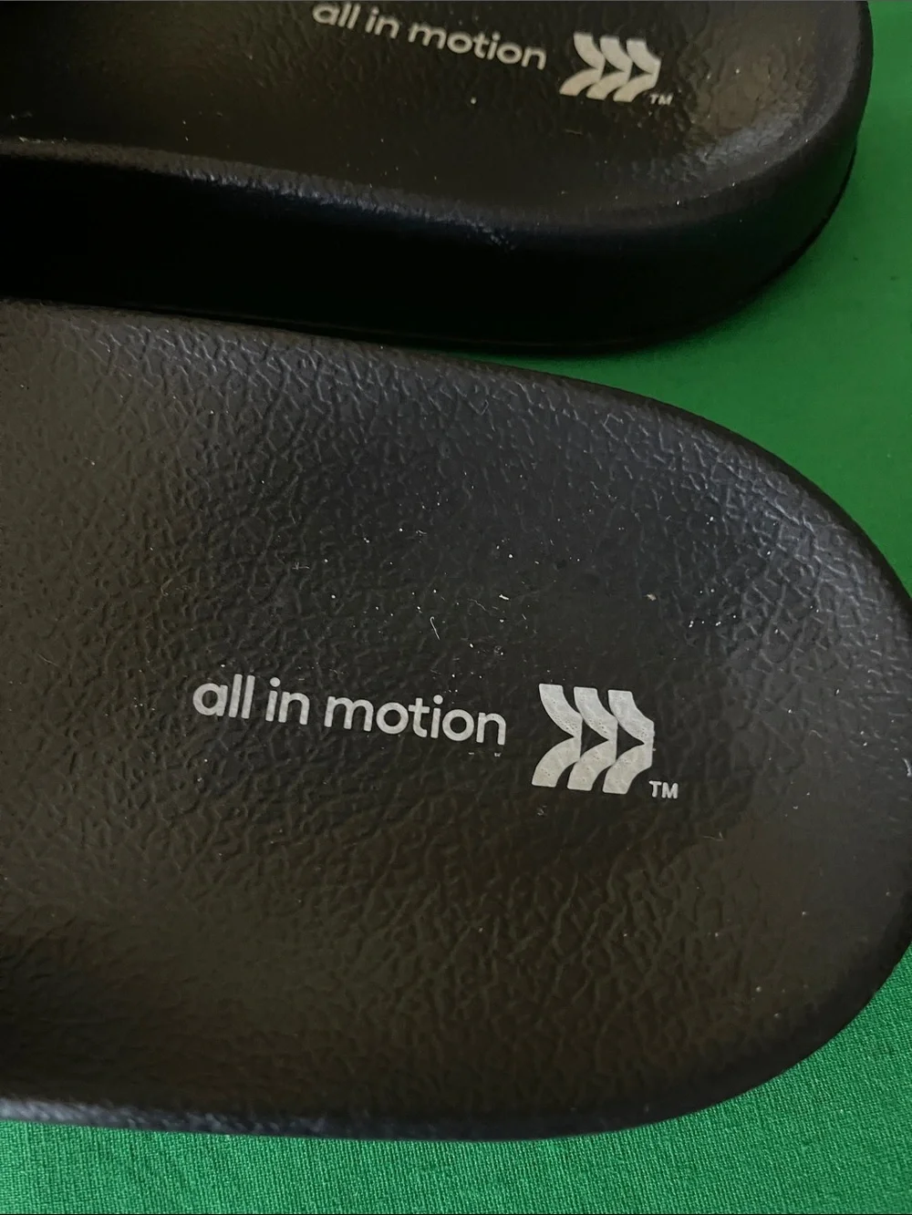 all in motion Black Men's Slide Sandals with Wide Strap